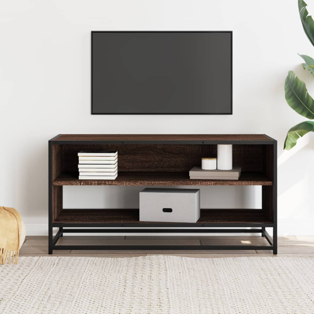 Latitude Run Avionce TV Stand Brown Oak 91cm