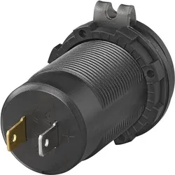 ProPlus USB-Einbausteckdose dreifach mit 2x Typ A und 1x Typ C + Voltmeter, Auto Adapter