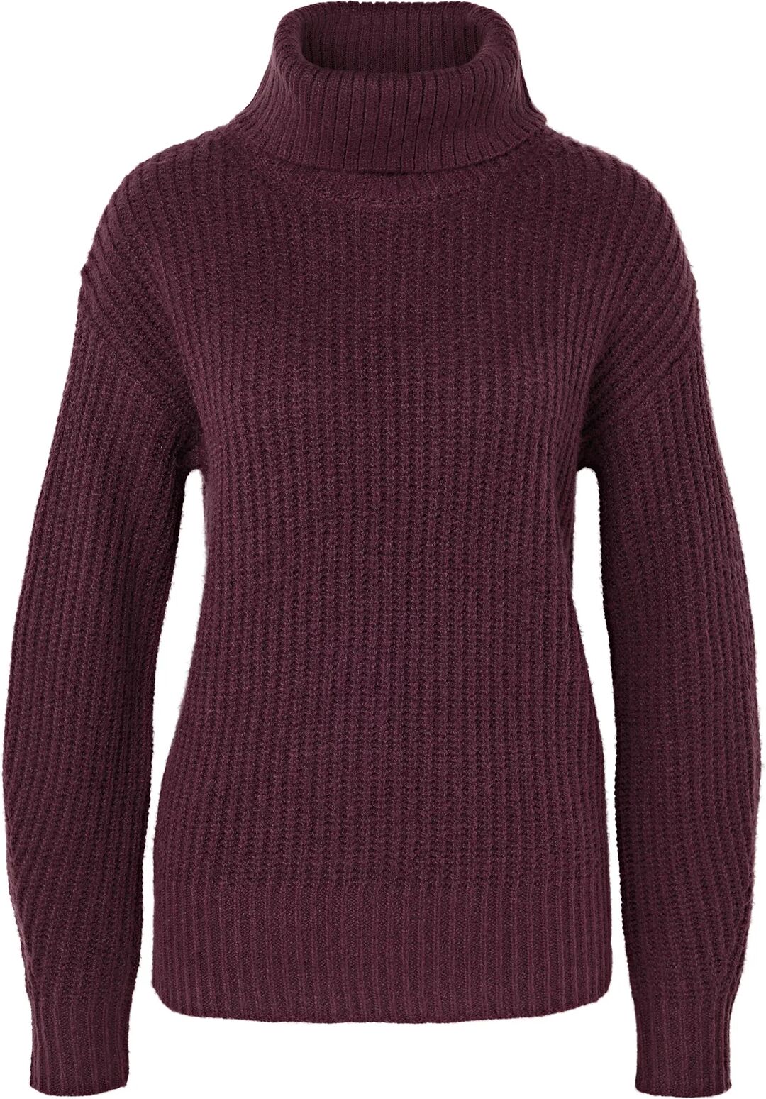 Tchibo - Grobstrickpullover mit Rollkragen - Damen - Gr. M - bordeaux