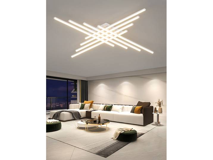 Lampe de salon lustre moderne longue bande lumière principale chambre principale LED plafonnier Restaurant Villa hôtel décoration de la maison