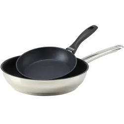 Meisterkoch Pfannenset  OMNI , schwarz , Edelstahl,Aluminium