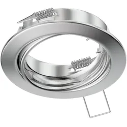 ledscom.de Deckeneinbaurahmen FERE, rund, schwenkbar, aluminium matt