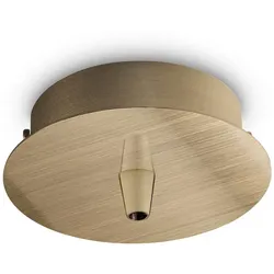 Ideal Lux Baldachin, rund, Ø 10cm, 1-fach, messing IDEA-249261