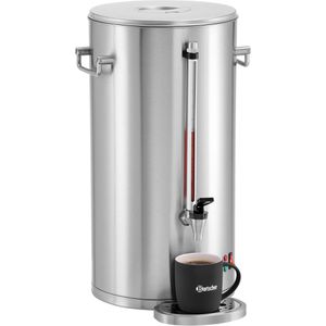 Bartscher Kaffeemaschine Silver 1300, A190189, 13,2 Liter, 1450 Watt, silber, bis zu 100 Tassen