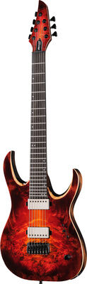 Mayones Guitars Duvell Elite 7 LBS Lava Burst Satin