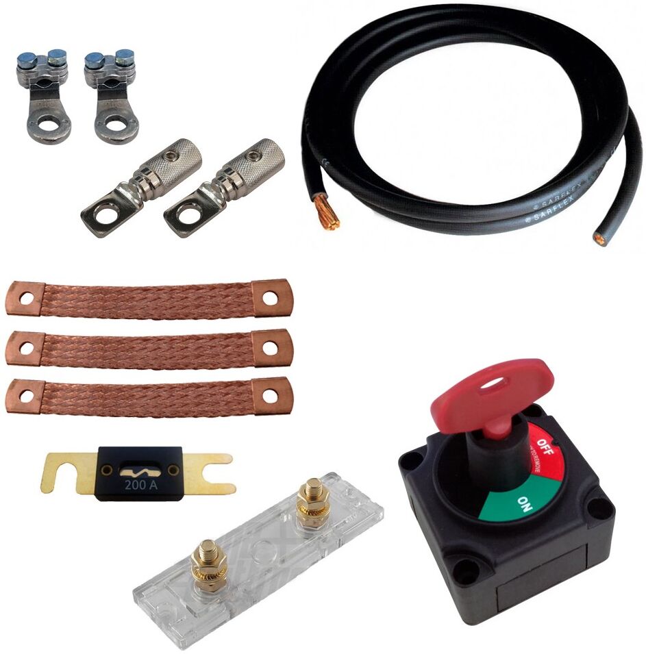 Saros Selection Kit per connessione batterie a 48V completo di protezioni