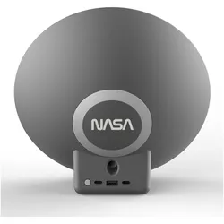 Nasa, Wecker, Wecker, BT-Lautsprecher + Qi-Charger mit LED-Licht