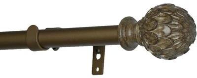 Urbanest Artichoke Finial Single Window Treatment Rod Set, 3/4-inch Diameter