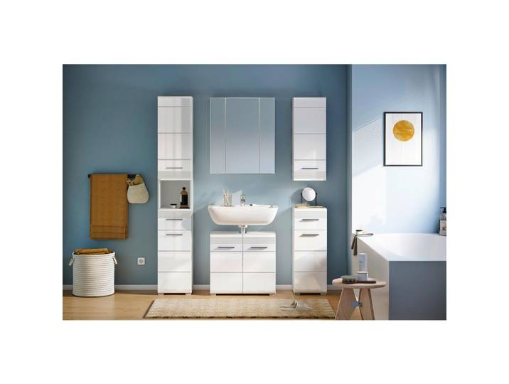 BADEZIMMER Linus Weiß Hochglanz B: 120 cm