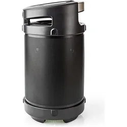 Nedis SPBB-350 Bluetooth Party-Lautsprecher (3.50 h), Bluetooth Lautsprecher, Schwarz, Silber