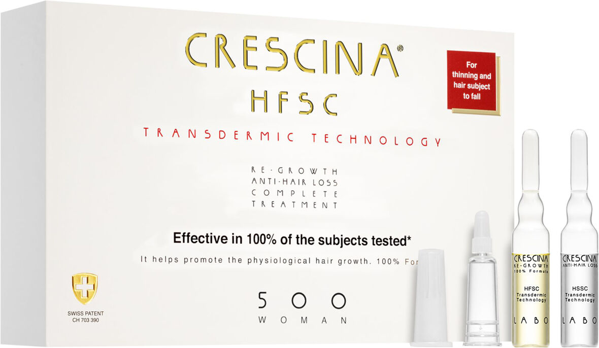 CRESCINA HFSC Transdermic Technology 500 Ampoule For Medium Thinning & Hair Loss (Woman)