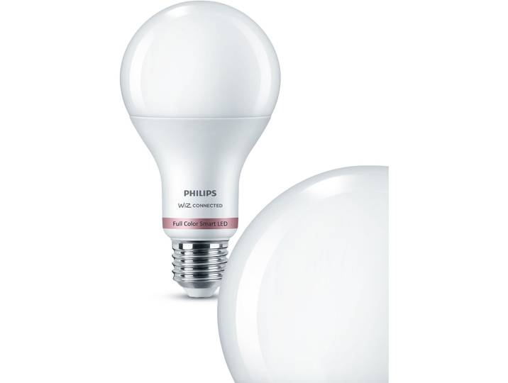 WiZ Philips Smarte LED-Lampe E27 13 W - LED - Lichtfarbe: Warmweiss – Neutralweiss- LED Leuchtmittel