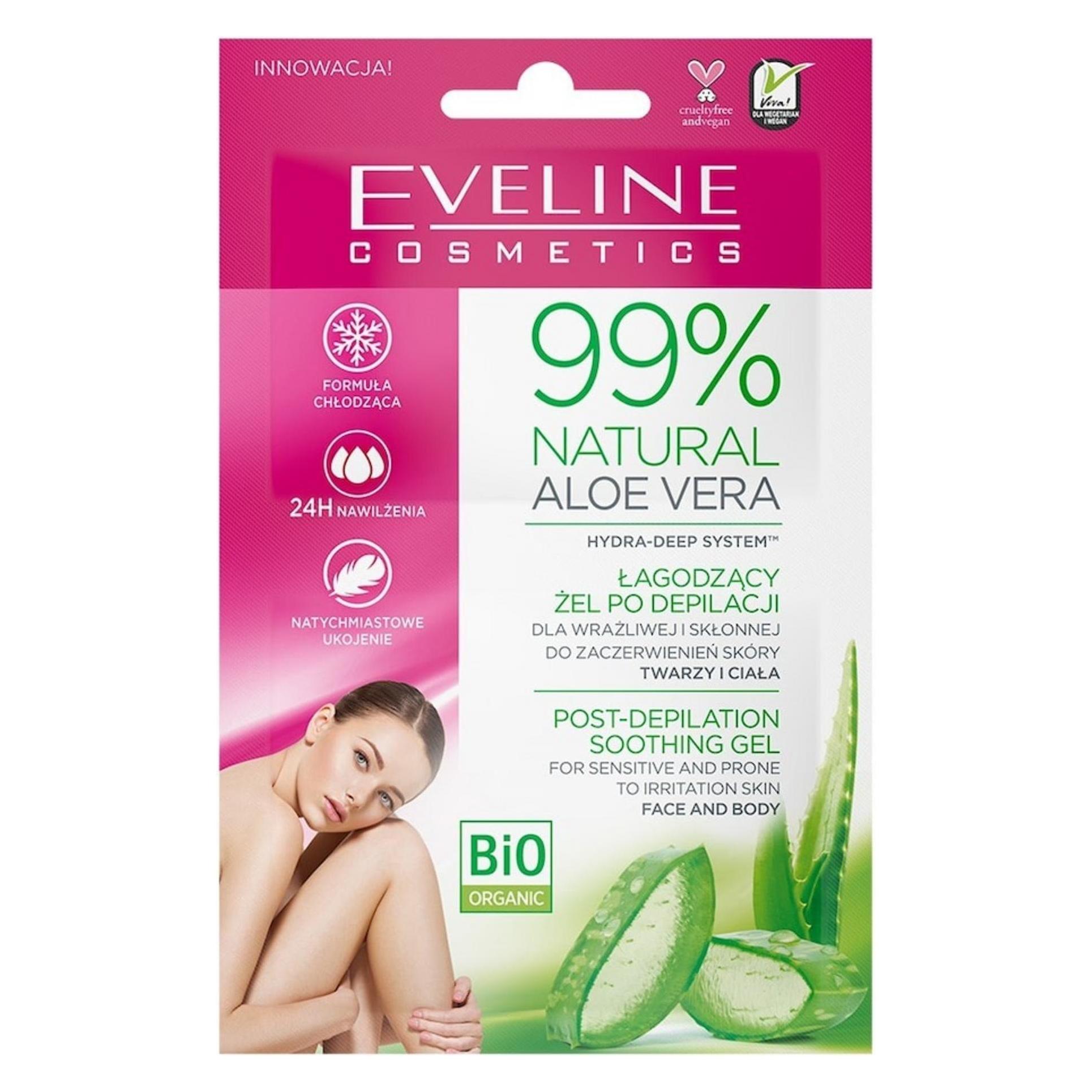 Eveline 99% Natural Aloe Vera Post-Depilation Soothing Gel Soothing Gel After Epilation For (2x) (33395199)