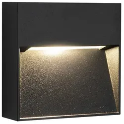 Lumexx LED Außenwandleuchte ARCA STEP, 3,2W, 3000K, 348lm, IP65, schwarz LUM-2-237-20-02