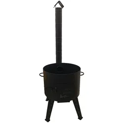 Olymp Handels GmbH Utschak für Kasan 22 L Stahl 2 mm Ø 52 cm Feuerofen mit Schornstein