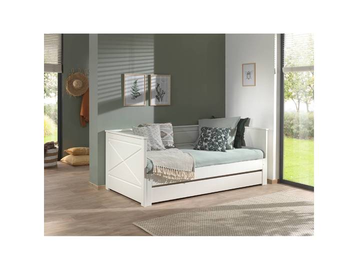 Kojenbett I 90 x 200cm Weiß mit Schubladen