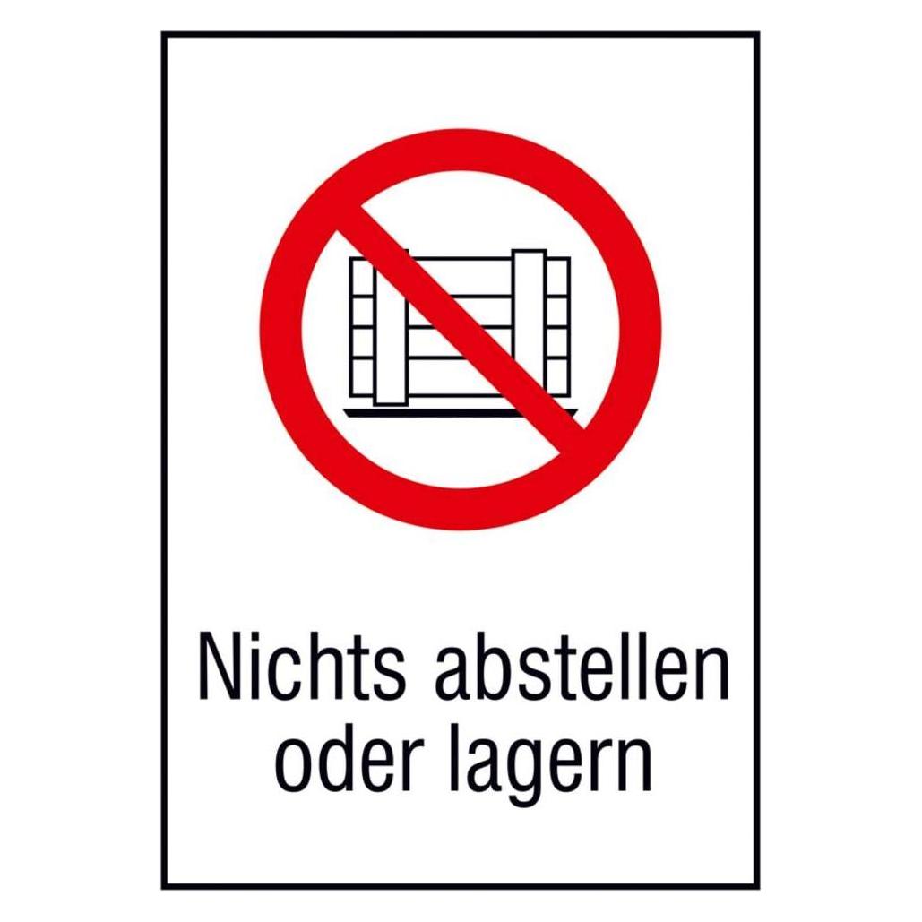 SafetyMarking VerbotsKombischild Nichts abstellen oder lagern 26. (11.1150)