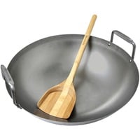 Grill-Wok aus Kohlenstoffstahl, Ø 40cm silber, für Big Green Egg Large, XLarge, 2XL