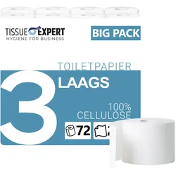 Tissue Expert, Toilettenpapier, SET-9-1023800 Toilettenpapier 3-lagig 72 Rollen (72 Stk.)