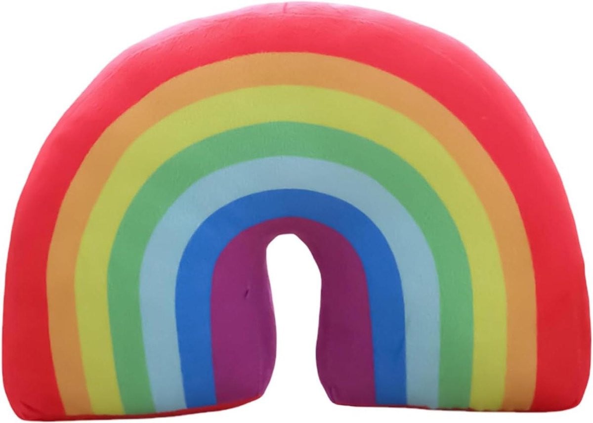 Decoratief Regenboog Kussen in Meerkleurig - 35 cm