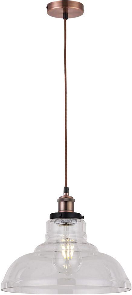 Breakwater Bay Gracie 1 - Light Dome Pendant Vintage Clear/Brown Braided