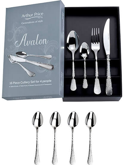 Arthur Price Avalon 16 Piece Cutlery Box Set FREE Extra  4 Tea Spoons