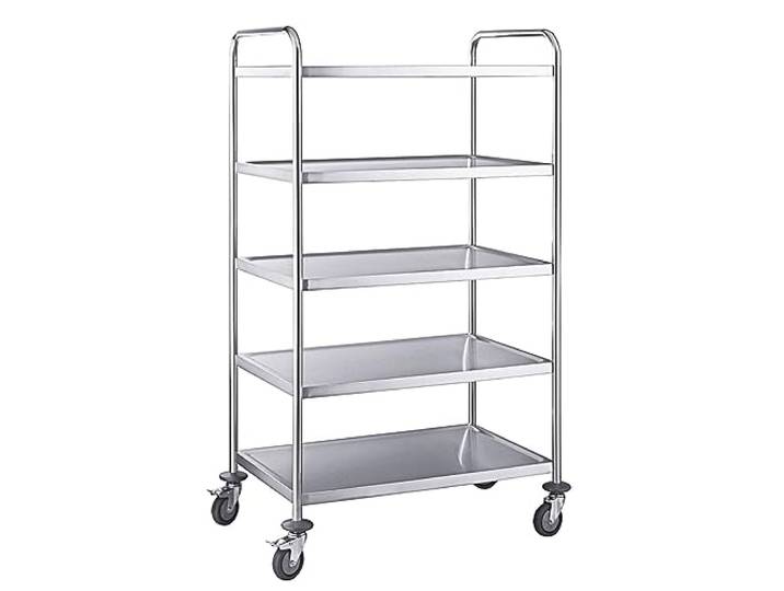Contacto Servierwagen mit fünf Böden 154 cm