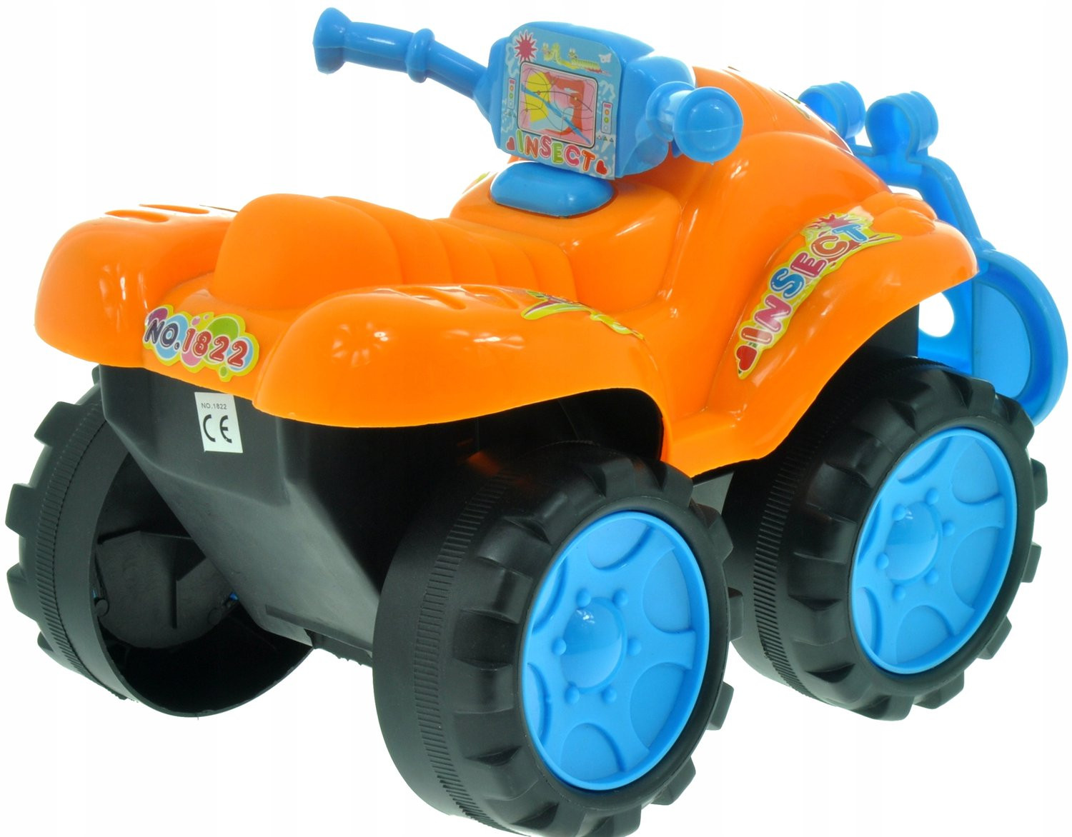 Merkloze grote terreinwagen loopauto met duwstang