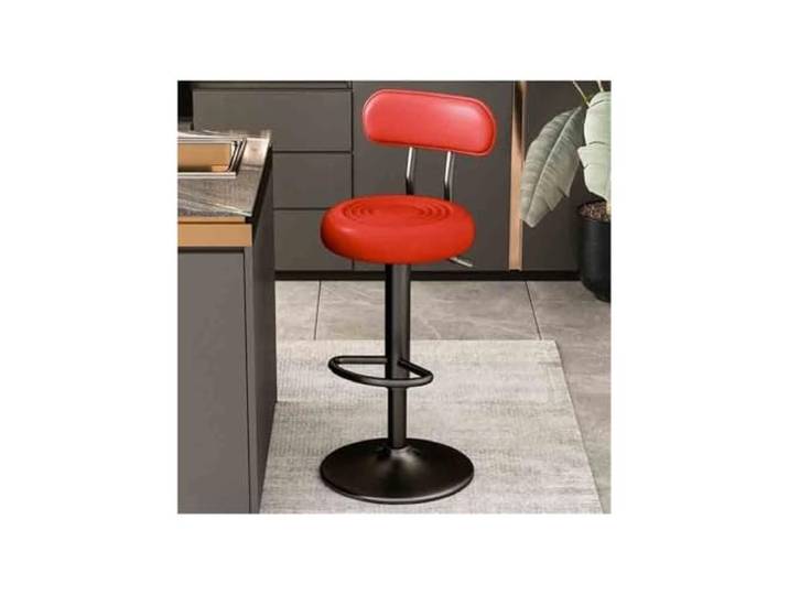 Bvn5kQ3dy Barstühle Lift 61–81 cm drehbarer Barhocker, multifunktionaler Hochhocker(Red)