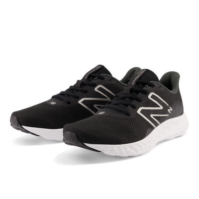Laufschuh NEW BALANCE "411", Herren, Gr. 44, schwarz (schwarz, schwarz s), Textil, Schuhe Laufschuh