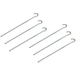 ProPlus 364669S Felsbodenhering 30cm Metall Dreieckig 6 Stück Zelt Zubehör