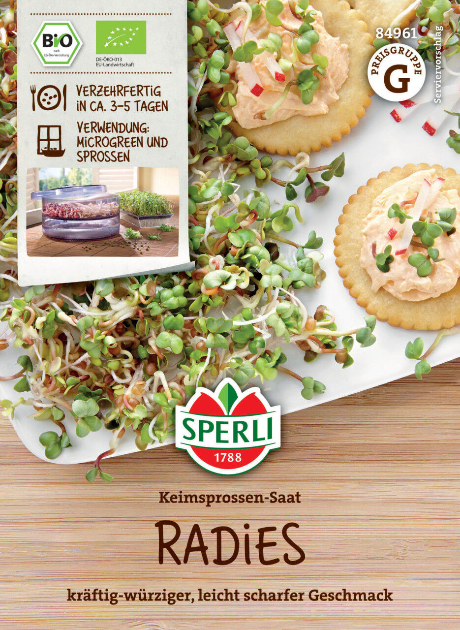 Sperli BIO Keimsprossen-Saat Radies