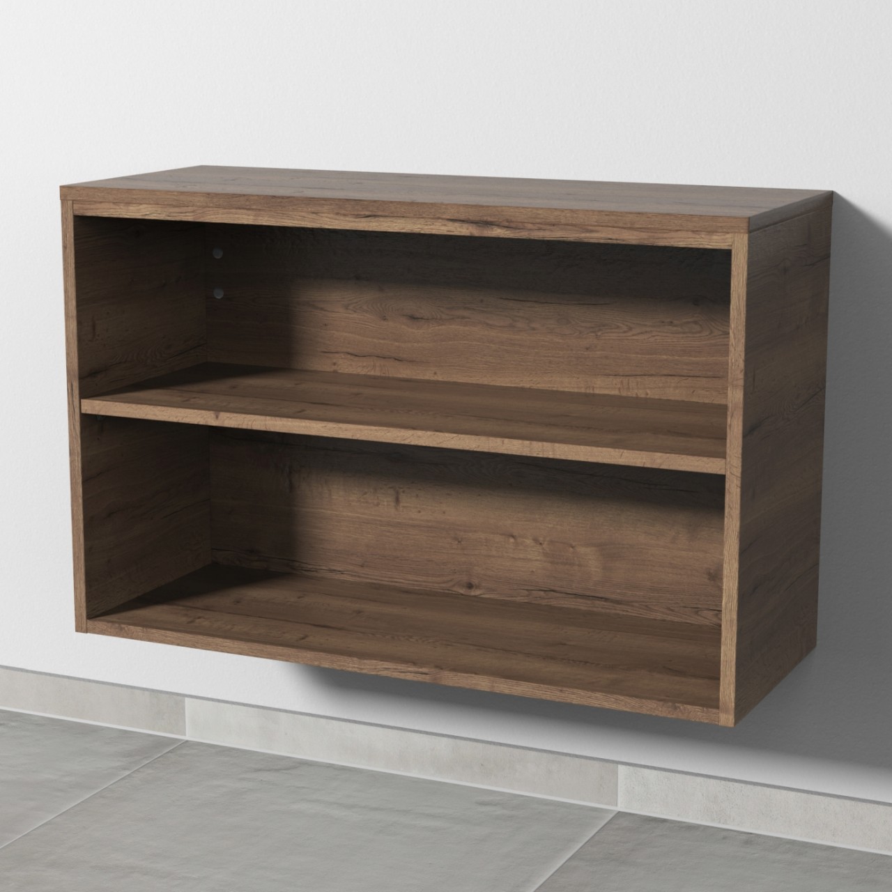 Sanipa 4balance Anbauregal offen, Breite 80 cm, Eiche-Tabak, RM10150 RM10150