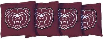 Skip's Garage Missouri State University Bears Maroon Cornhole Bags