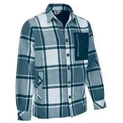 MAUL Herren Hemd Villingen Flanell Hemdjacke, Größe 56 in Blau Blau