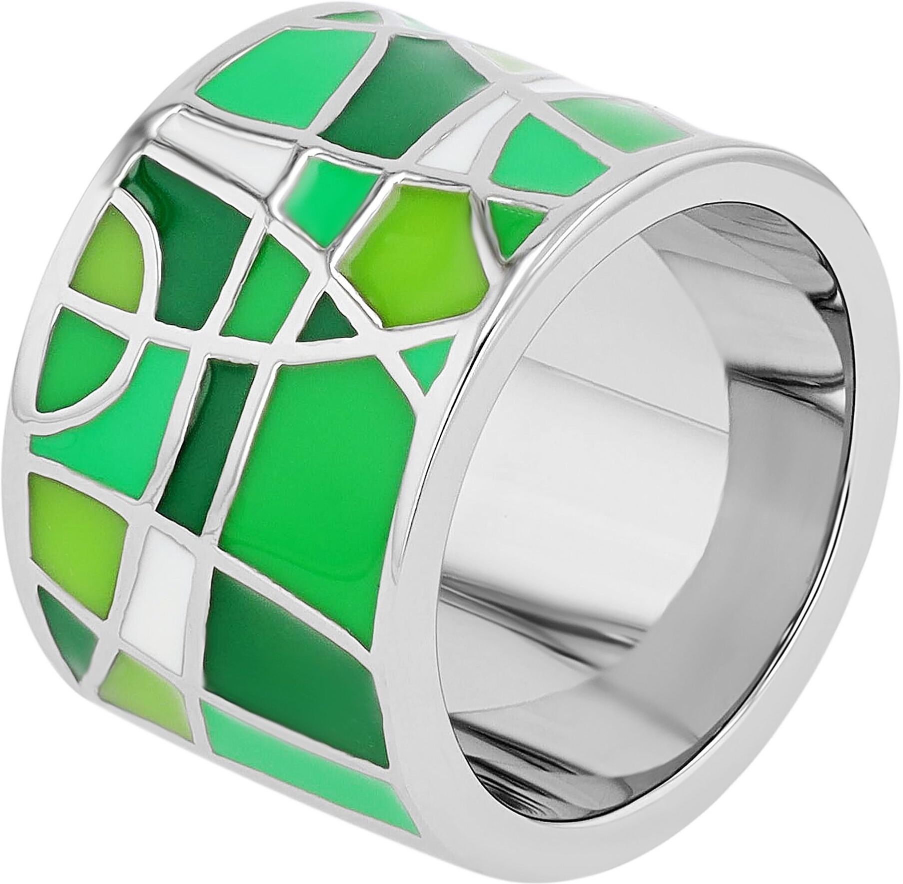 Fingerring AKZENT "Brinda, langlebig" Gr. 62, weiß, Fingerringe, Damen, 62, Edelstahl, Fingerring