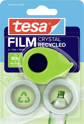 Tesa ECO & CRYSTAL 59038-00000-00 tesafilm tesafilm Eco & Crystal Transparent (L x B) 10m x 19mm 2St.