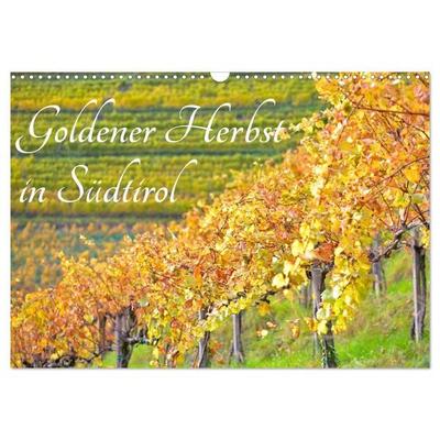 Goldener Herbst in Südtirol (Wandkalender 2026 DIN A3 quer), CALVENDO Monatskalender