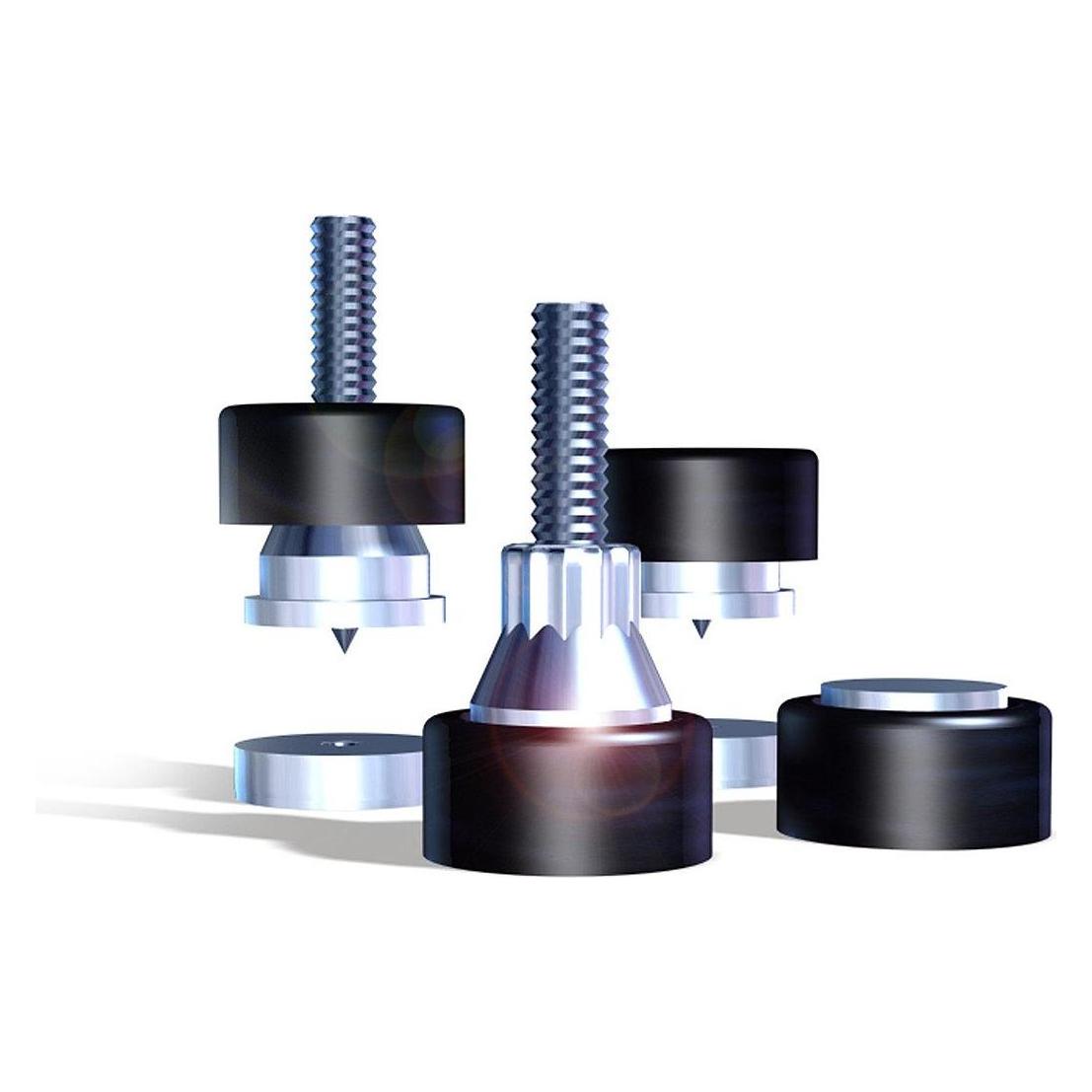 Soundcare SuperSpikes 1/4" Silber - 4er Set (00301)