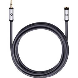 Klinke Audio Verlängerungskabel [1x Klinkenstecker 3.5 mm - 1x Klinkenbuchse 3.5 mm] 3.00 m Schwarz vergoldete Steckkontakte Oehlbach i-Connect J-35 EX 60034