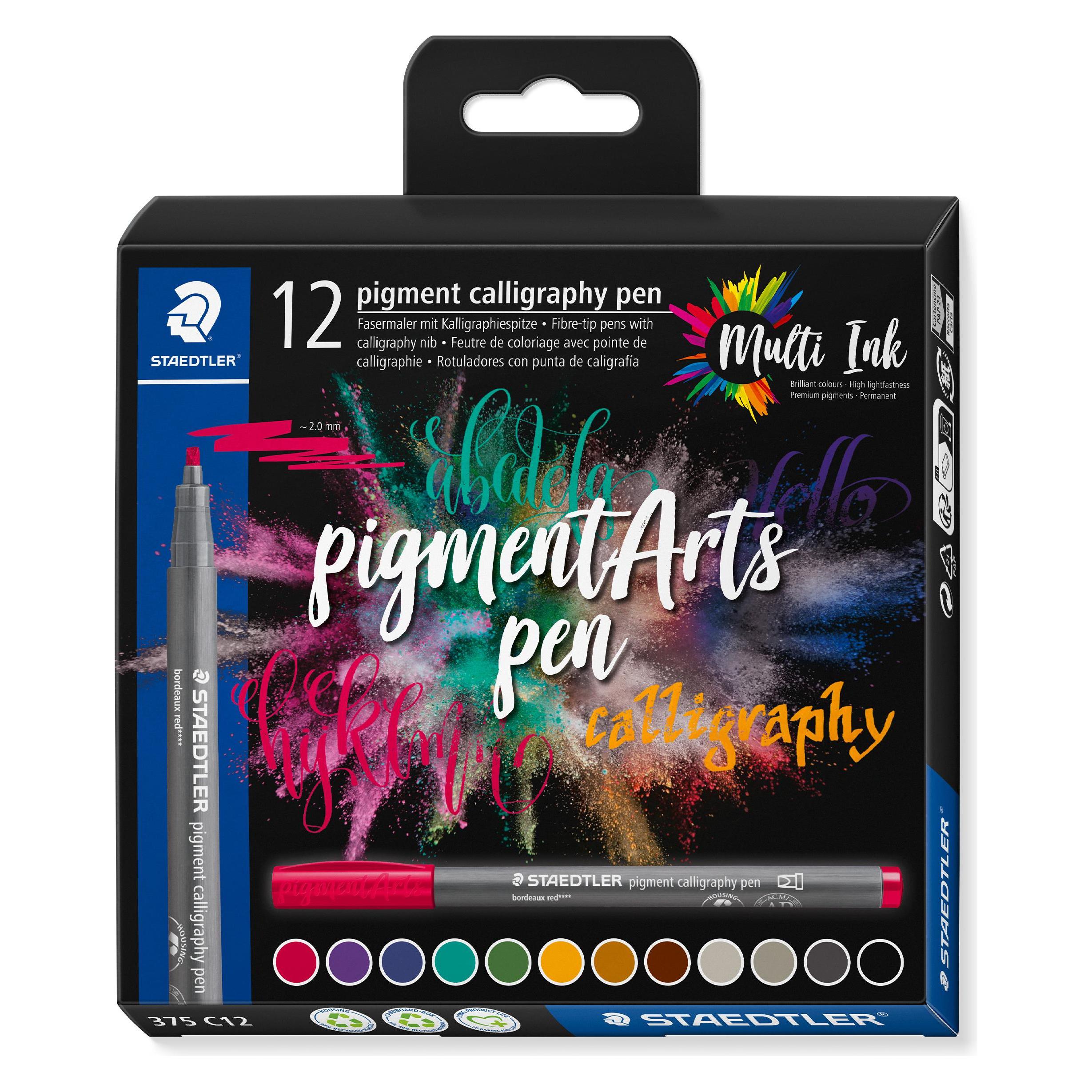 Staedtler Pigmentliner Calligraphy 12er (12x) (375 C12)