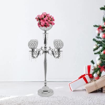 All Categories Goods Elegant Glass Crystal Centerpiece 5 Arm Table Candelabra Votive Candle Stick Holder Elegant Glass Crystal Centerpiece 5 Arm Table Candelabra Votive Candle Stick Holder