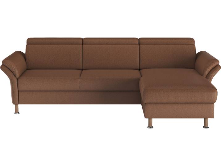 Ecksofa OTTO HOME Calypso L-Form , braun (haselnuss), B:260cm H:85cm T:172cm, 100% Polyester, Sofas, Ecksofa, mit motorischen Funktionen im Sofa und Recamiere