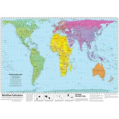 Peters Projection World Map (Flat, rolled), Karte von , Worldview Publications, 978-1-872142-01-2