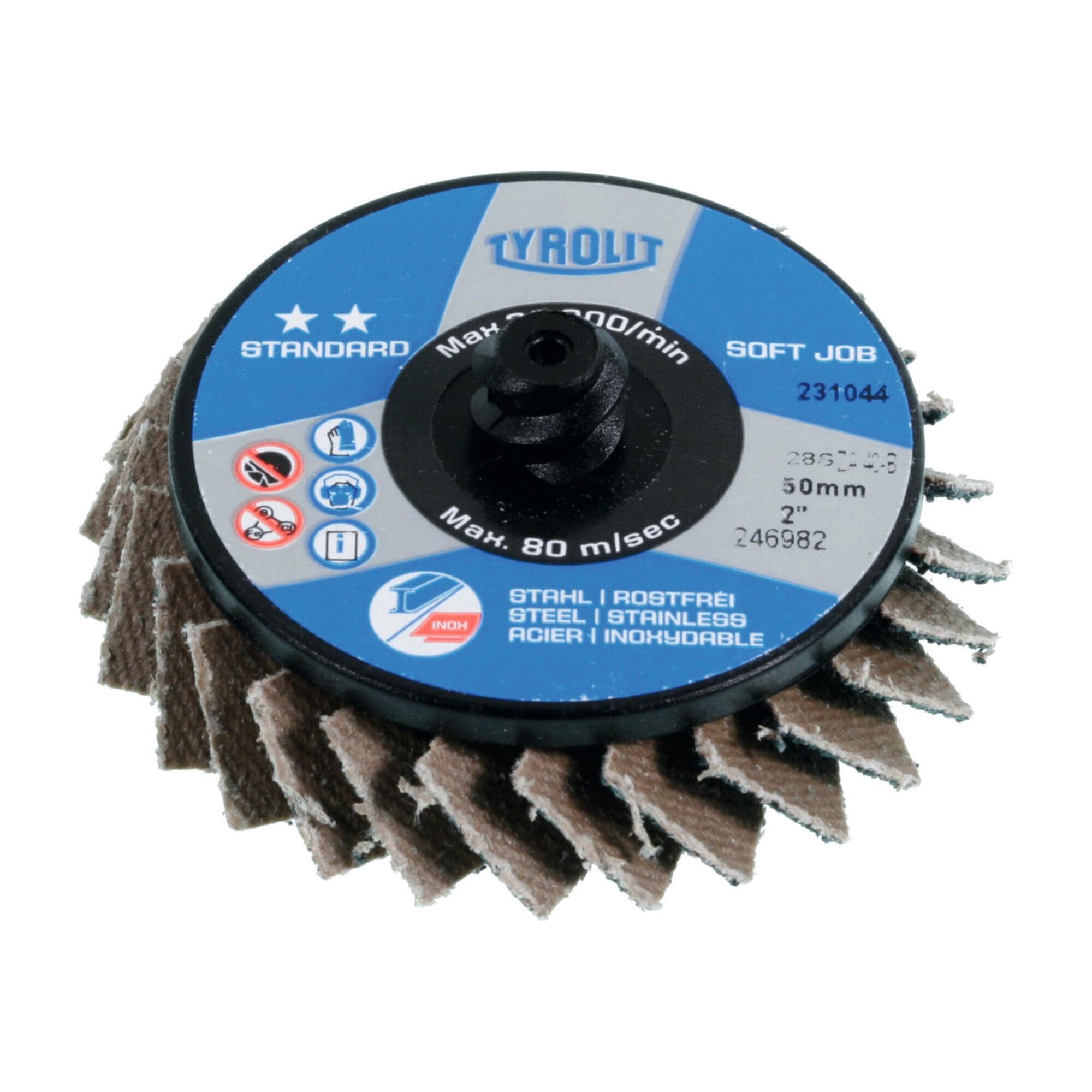 TYROLIT Soft Job Fächerschleifscheibe (ZA),Ø 50,8 mm, Körnung: 40 (246982)