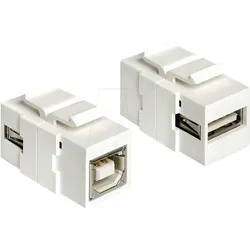 DELOCK 86320 - Keystone Modul USB 2.0 A-Buchse >  B-Buchse