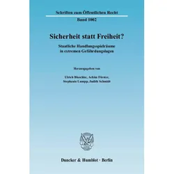Sicherheit statt Freiheit?, Fachbücher von Achim Förster, Ulrich Blaschke, Stephanie Lumpp