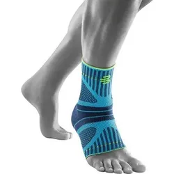 BAUERFEIND Sprunggelenkbandage, Sportbandage Fuß Sports Ankle Support Dynamic, Größe XL in Blau Blau
