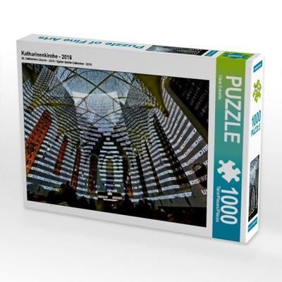 CALVENDO Puzzle Katharinenkirche - 2016 | 1000 Teile Lege-Größe 64x48cm Foto-Puzzle für glückliche Stunden