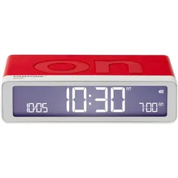 Lexon LR157PT-R Digital-Wecker Flip Classic Lexon x Pantone Rot